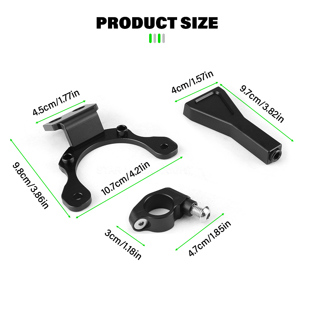 새로운 오토바이 CNC 스티어링 댐퍼 안정화 댐퍼 브래 - Steering Damper Stabilizer Kit Cnc 리뷰 및 가격